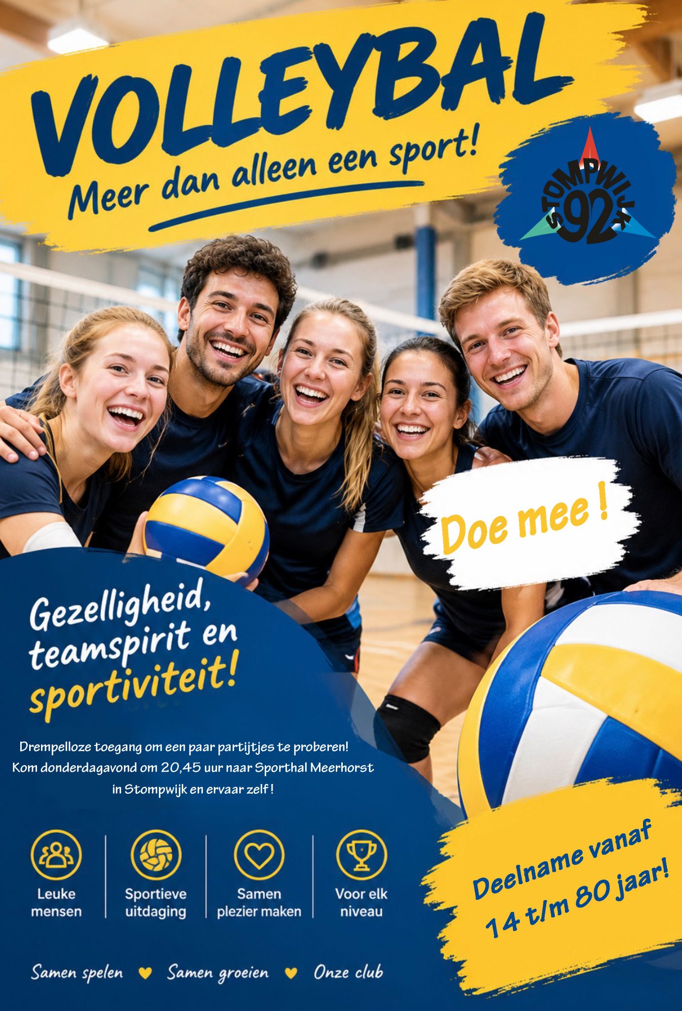 Volleybal op zoek naar nieuwe leden!