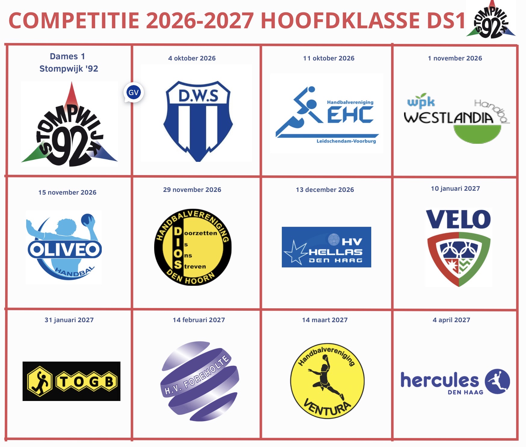 Handbalseizoen weer van start!